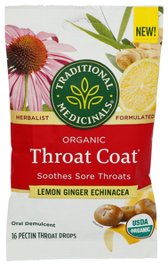 Organic Throat Coat | Lemon Ginger Echinacea Lozenges Image 1