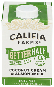 Betterhalf Unsweetened Creamer | Coconut Cream & Almondmilk Image 1