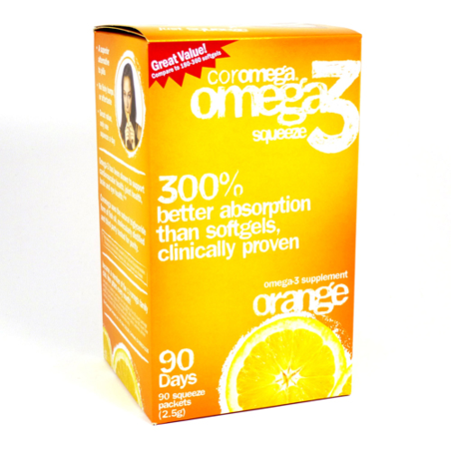 Omega-3 Squeeze 90Sv Orange Image 1