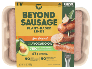 Beyond Meat Beyond Sausage Plant-based Dinner Sausage Links Brat Original 14 Oz Image 1