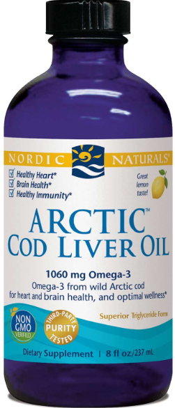 Arctic Cod Liver Oil Lemon 8Oz Image 1