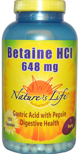 BETAINE HCL 250CT 648MG Image 1