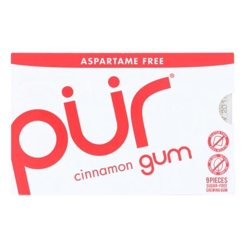 Pur Gum Cinnamon | 9 Pieces | Aspartame Free Image 1