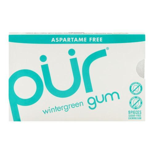 Pur Gum Wintergreen | 9 Pieces | Aspartame Free Image 1